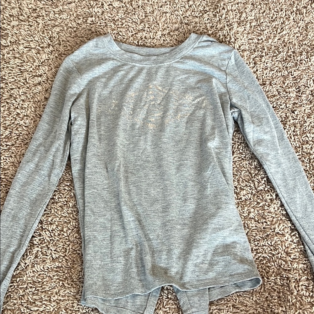 Kids Gray Long Sleeve Shirt